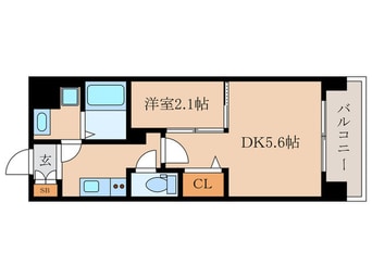 間取図 アクアプレイス京大北ＯＸ(206)