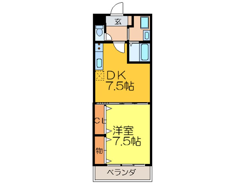 間取図 ア－ジュ・ヴェ－ル