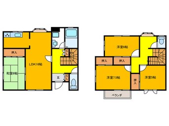 間取図 ベルデヴィレッジA棟