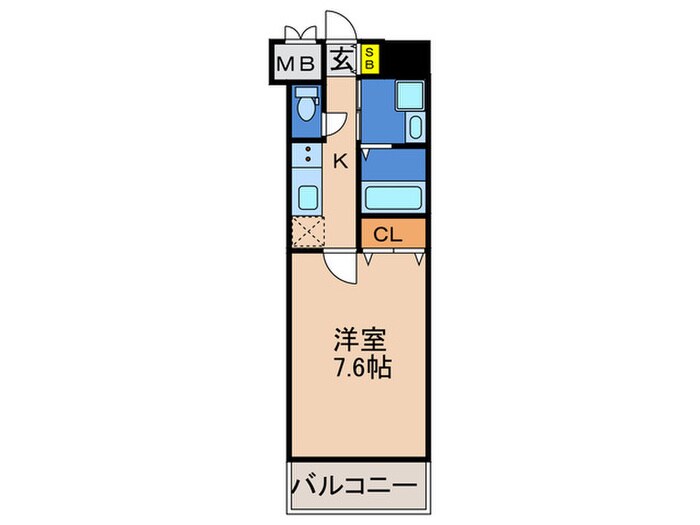 間取り図 ピアグレース神戸(604)