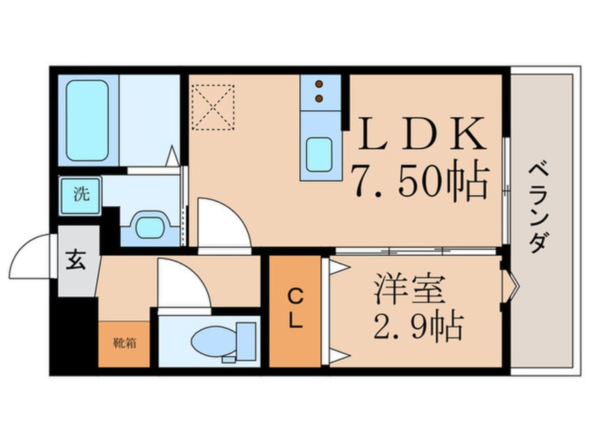 間取図 FORT　SAKURA　椥辻