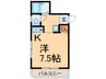 ヴィオス多聞 1Kの間取り