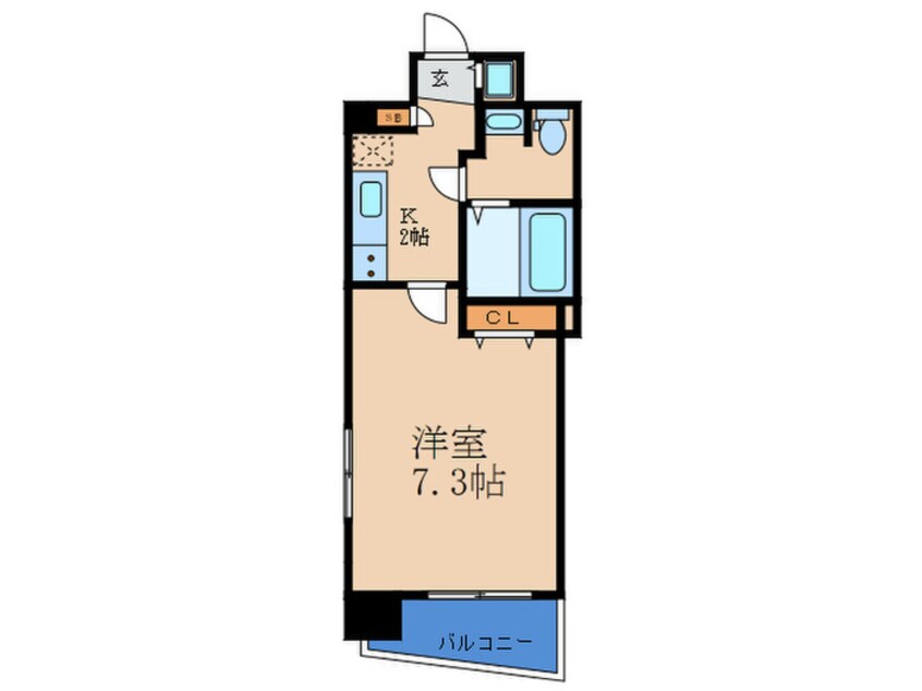間取図 レグゼスタ福島Ⅱ(1201)