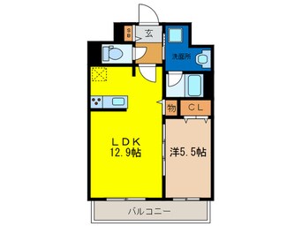 間取図 ドウェル東寺道