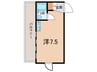 アイビ－羽衣 1Rの間取り
