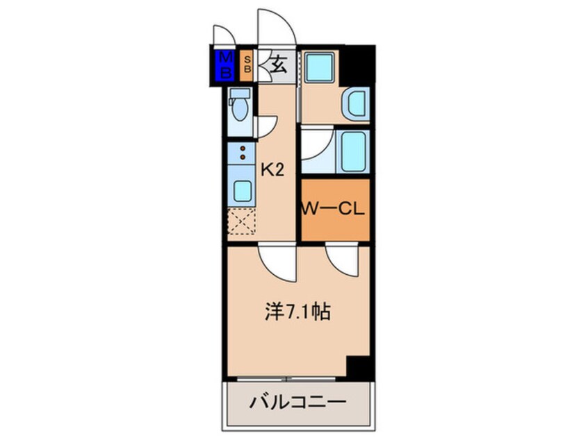 間取図 ベラジオ雅び烏丸十条Ⅱ(808)