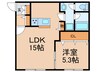 ステージ北王子 1LDKの間取り