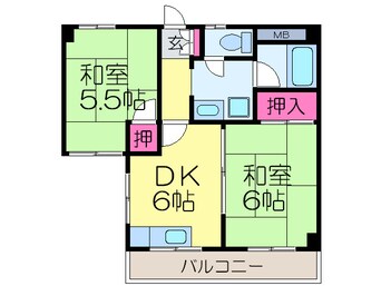 間取図 ハイツニュ－プラザ