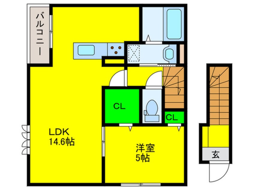 間取図 HEIM 　MAISON　中向陽