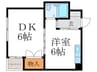 シルクハウス 1DKの間取り