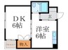 シルクハウス 1DKの間取り