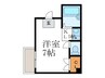 ミストラル浄土寺 1Kの間取り
