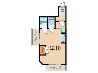 間取図 ﾄﾞﾐｰﾙ稲野