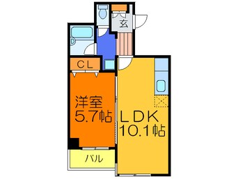 間取図 ｸﾞﾗﾝﾋﾟｱ中央