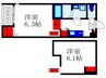 ドネボヌール 2Rの間取り