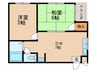 レジデンス三津屋 2DKの間取り