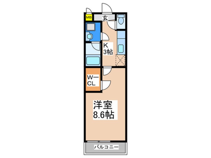 間取図 セレ－ナ住之江Ⅱ番館