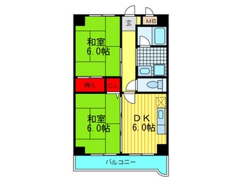 間取図 エリジェ－ル新森