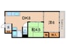 サムティ青木＜Ａ＞ 2DKの間取り