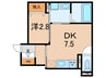 コスモガーデン中野町 1DKの間取り