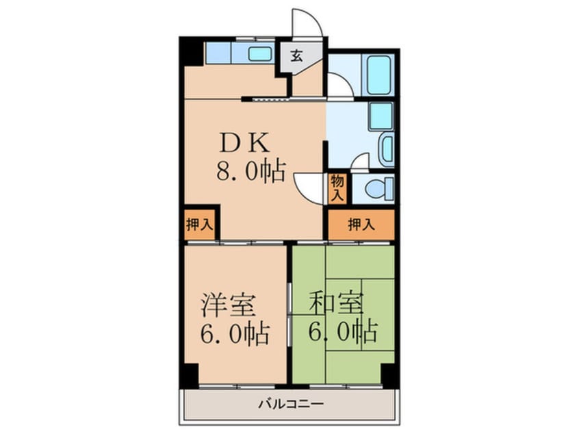 間取図 モリハイム豊里7