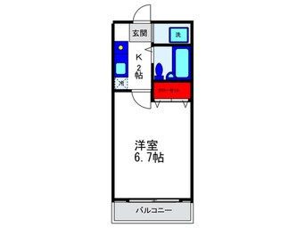 間取図 クレ－ル豊中