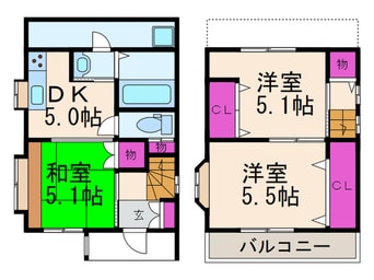 間取図 城南町住宅賃貸