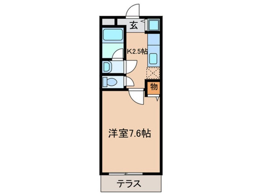 間取図 レボントゥリはせでⅠ番館