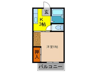 間取図 ヴィラプレフェールⅠ