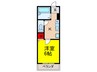 アビデⅡ 1Kの間取り