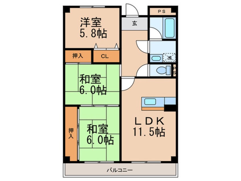 間取図 ルーインズ高槻