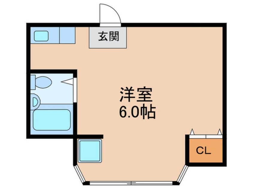 間取図 リバティ中津