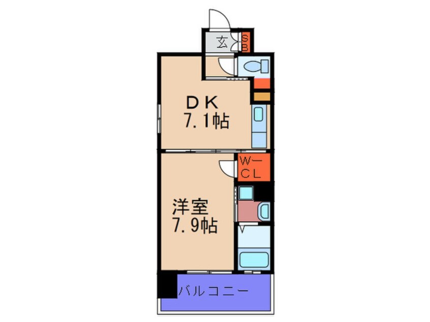 間取図 ビバ－チェ鷺洲