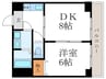 Ｂｅｌ　Ａｉｒ　Ⅱ 1DKの間取り