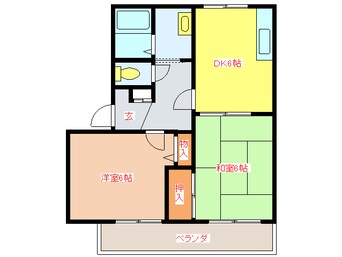 間取図 アパ－ト　シモン