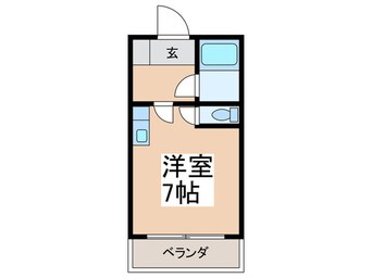 間取図 フレンドリ－北田辺