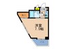 ビブレ佐々木 1Kの間取り