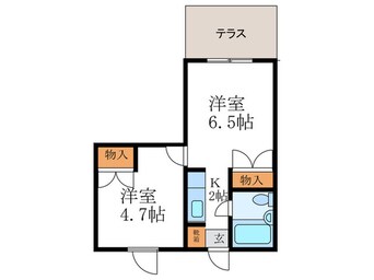 間取図 フォーレス鞍馬口