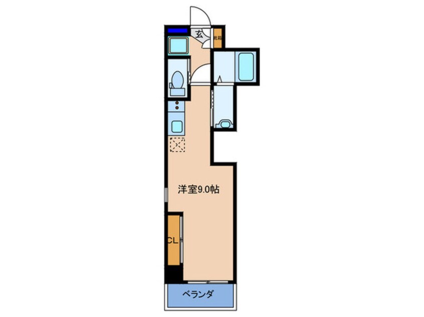 間取図 ﾋﾞｶﾞ-ﾎﾟﾘｽ369天神橋3丁目Ⅱｱﾙﾁｪ