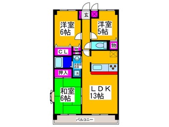 間取図 セントラル・コ－ト