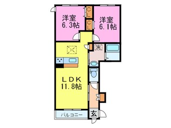 間取図 ドミール五月が丘