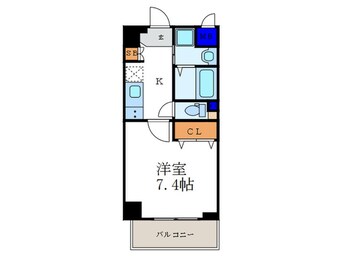 間取図 ﾍﾞﾗｼﾞｵ京都西大路ｳｴｽﾄ（101）