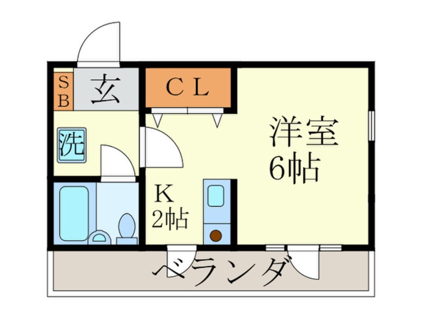 間取図 リバティー西陣