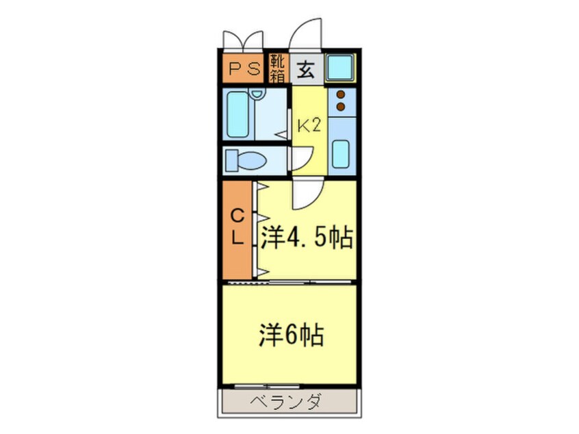 間取図 リバティー西陣