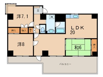 間取図 グランドール千里