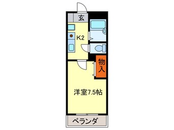 間取図 クレ－ル宝塚Ⅱ