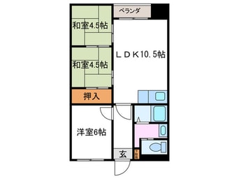 間取図 コーポ中小路