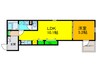 F+style西取石4号館 1LDKの間取り