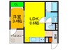F+style西取石4号館 1LDKの間取り