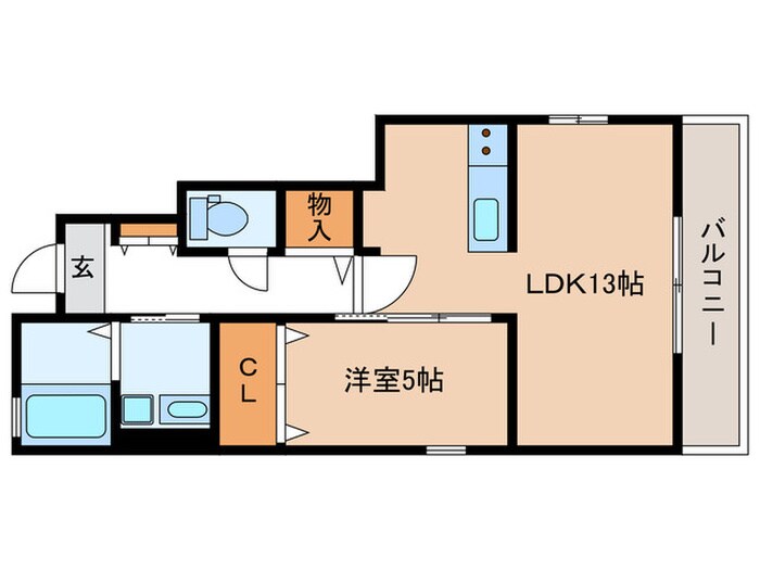 間取り図 仮)ハイム　カルフール